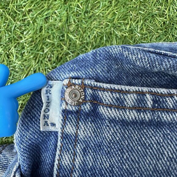 Vintage Y2K Arizona Shorts Size 11 High Rise Button Fly Mom Jean Rolled Hem - Picture 5 of 10